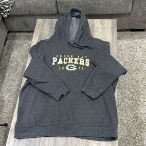 NFL Green Bay Packers Team Apparel Charcoal Hoodie